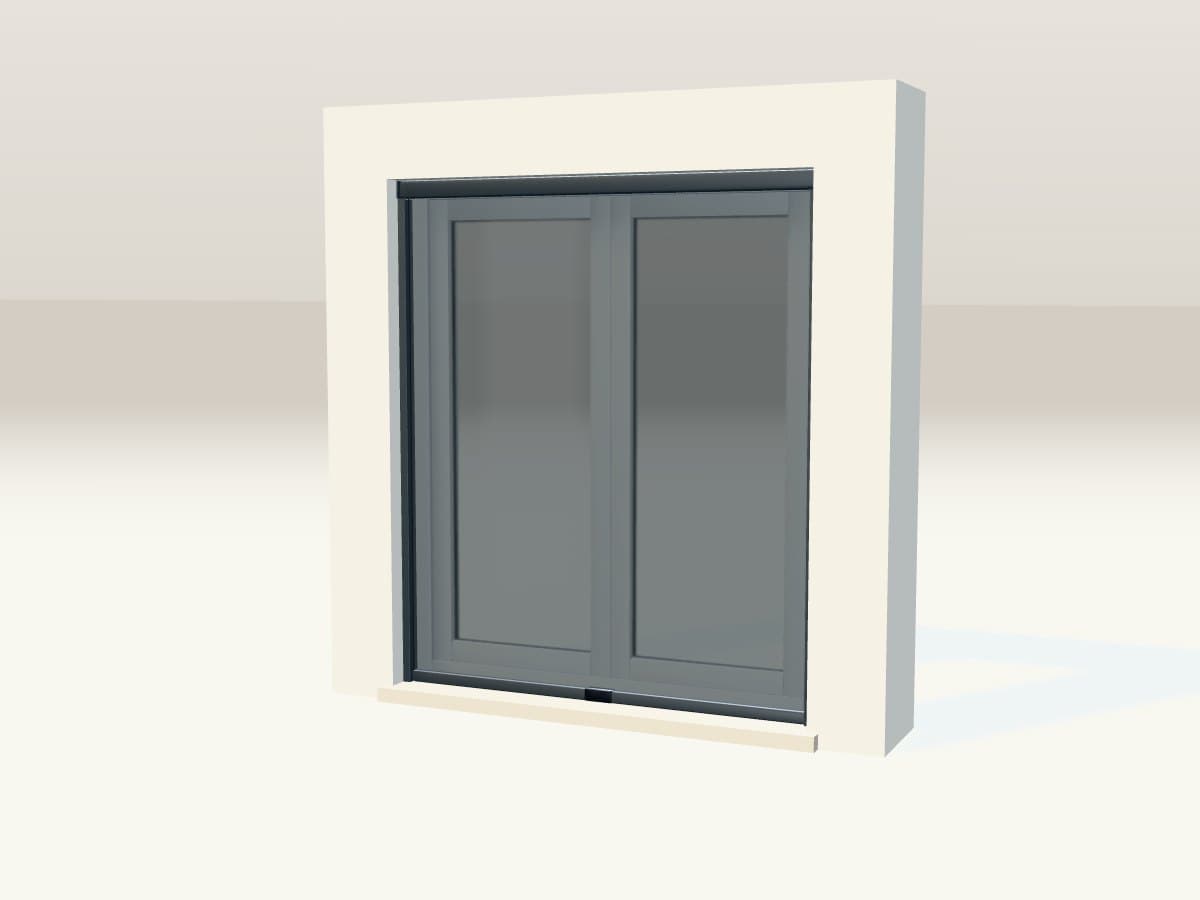 Rendu 3D indicatif : moustiquaire enroulable.