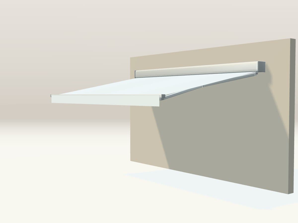 Rendu 3D indicatif : store banne coffre intégral motorisé.