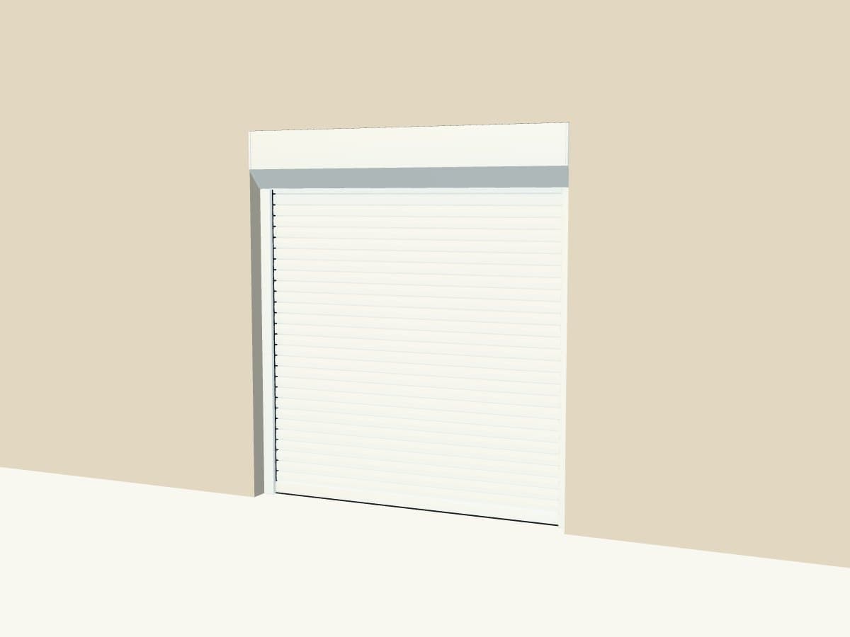 Rendu 3D indicatif : volet roulant de rénovation pvc.